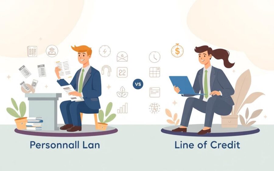 Conoce las diferencias entre un préstamo personal y una línea de crédito