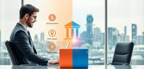 Ventajas y desventajas de utilizar un banco completamente digital