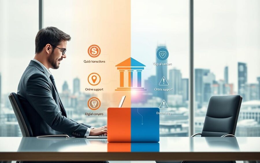 Ventajas y desventajas de utilizar un banco completamente digital